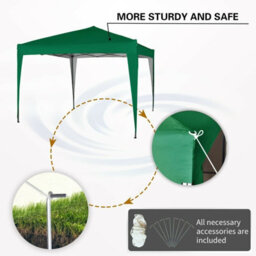 Mcc Direct Gazebo 3X3 Pop Up Green - thumbnail 5