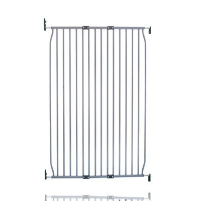 Safetots Extra Tall Eco Screw Fit Baby Gate, Grey, 90Cm - 100Cm, Extra Tall Gate 100Cm In Height, Stair Gate For Baby - image 1