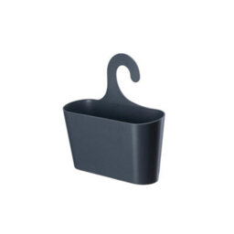 Grey Shower Caddy Hook Over Bathroom Storage Basket Organiser - thumbnail 4