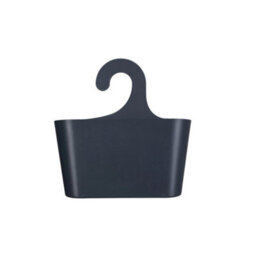 Grey Shower Caddy Hook Over Bathroom Storage Basket Organiser - thumbnail 2