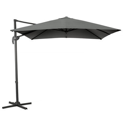Christow Aluminium 2.5M Cantilever Garden Patio Parasol - image 1