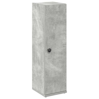 Berkfield Durable Bathroom Cabinet With Roll Holder Concrete Grey 20.5X22X72 Cm - image 1
