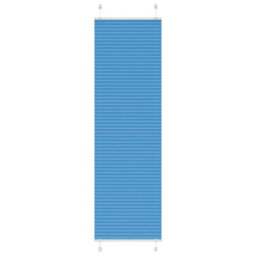 Berkfield Pleated Blind Blue 60X200 Cm Fabric Width 59.4 Cm Polyester - thumbnail 1