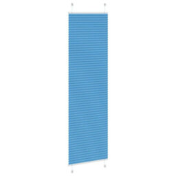 Berkfield Pleated Blind Blue 60X200 Cm Fabric Width 59.4 Cm Polyester - thumbnail 4