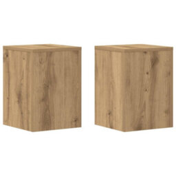 Walplus Plant Stands 2 Pcs Artisan Oak 25X25X35 Cm Engineered Wood - thumbnail 2