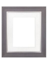 Frames By Post Scandi Slate Grey Frame With White Mount For Image Size 20 X 16 Inch - thumbnail 1