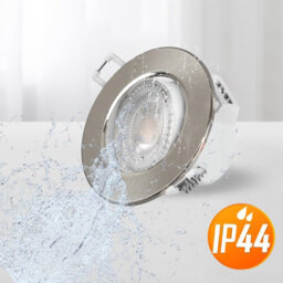 Paul Russells Led Downlight Brush Nickel Tilt Recessed Spotlight 4.8W 500 Lumens Ip44 Colour Changeable Cct3 Pack Of 6 - thumbnail 4