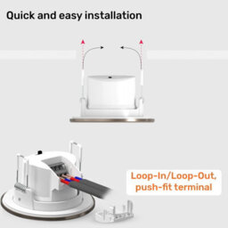 Paul Russells Led Downlight Brush Nickel Tilt Recessed Spotlight 4.8W 500 Lumens Ip44 Colour Changeable Cct3 Pack Of 6 - thumbnail 9