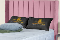UKBEDFURNITURE Victoria Plush Pink End Opening Divan Ottoman Bed With 54 Inch Headboard - thumbnail 3
