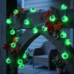 5M Halloween Eyeball String Lights 30 Led - thumbnail 2