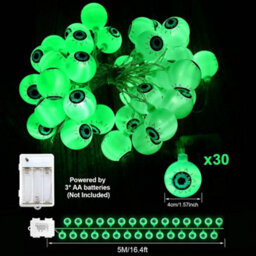 5M Halloween Eyeball String Lights 30 Led - thumbnail 5