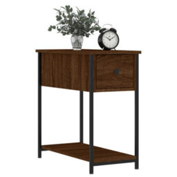 Berkfield Bedside Cabinets 2 Pcs Brown Oak 30X60X60 Cm Engineered Wood - thumbnail 3