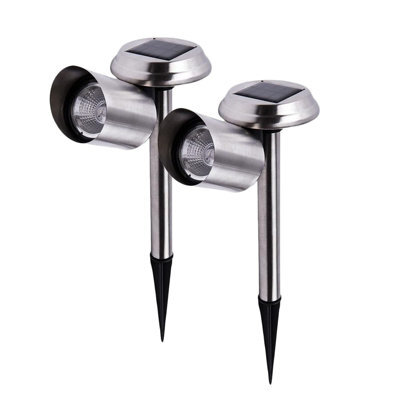 Pro elec 2 Pack Solar Led Path Spotlights Outdoor Garden Landscape Lights, Ip65 Waterproof - image 1
