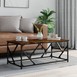 Walplus Coffee Table Smoked Oak 100X50X40 Cm Engineered Wood