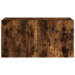 Walplus Tv Wall Cabinet With Led Lights Smoked Oak 80X35X41 Cm - thumbnail 9