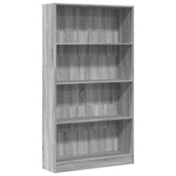 Berkfield Bookcase Grey Sonoma 80X24X143 Cm Engineered Wood - thumbnail 2