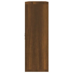 Berkfield Wall Display Shelf 8 Compartments Brown Oak - thumbnail 5