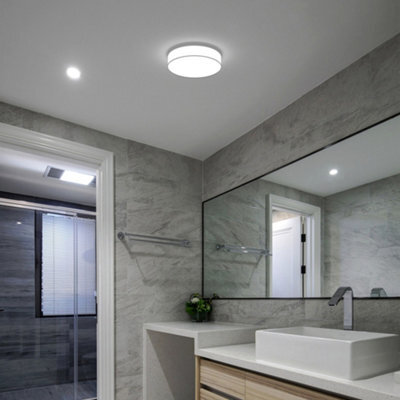 FNX Bathrooms Aspen Ip44 Slimline Led Ceiling Light For Bathrooms & Kitchens - Natural White 4000K, 17W - image 1