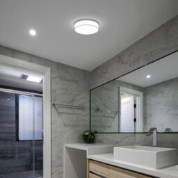 FNX Bathrooms Aspen Ip44 Slimline Led Ceiling Light For Bathrooms & Kitchens - Natural White 4000K, 17W - thumbnail 1