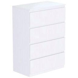 Lassic Vida Designs 4 Drawer Chest Compact Storage Solution For Bedroom (H)960mm (W)700mm (D)400mm, White - thumbnail 7