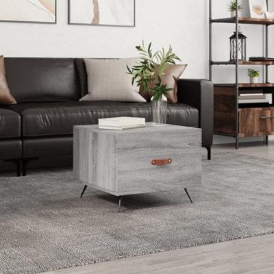Berkfield Coffee Table Grey Sonoma 50X50X40 Cm Engineered Wood - image 1