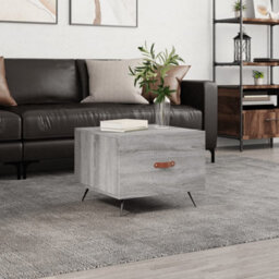 Berkfield Coffee Table Grey Sonoma 50X50X40 Cm Engineered Wood - thumbnail 1