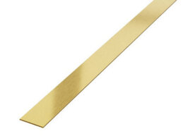 Ilcom Decorative Profile I 38mm X 2700mm X 0.65mm Gold Brushed Stainless Steel