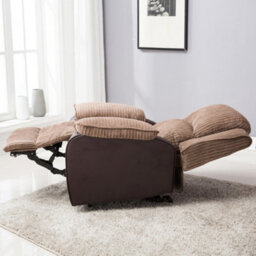 More4Homes Postana Dual Motor Electric Rise Recliner Jumbo Cord Fabric Armchair Electric Lift Riser Chair (Brown) - thumbnail 9