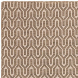 Global Cream Beige Lattice Cotton Jute Rug Rug 160X230Cm For The - thumbnail 3