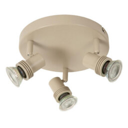 Lucide Kianti - Ceiling Spotlight 21 Cm - 3Xgu10 - Taupe - thumbnail 2