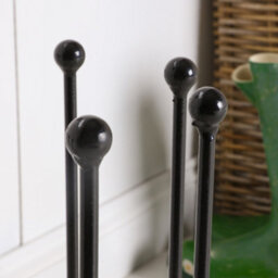 Dibor Four Pair Wellington Boot Rack Round Matte Black Welly Boot Storage Rack Garden Shoe Holder Shoe Rack - thumbnail 5