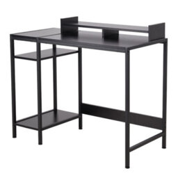 Thehotsale Black Office Desk Office Table With Monitor Stand - thumbnail 1