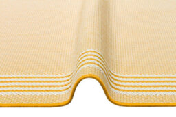 Bordered Yellow Modern Easy To Clean Dining Room Rug-160Cm X 230Cm - thumbnail 3