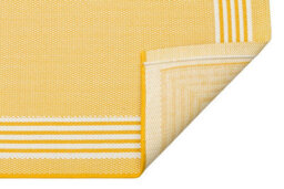 Bordered Yellow Modern Easy To Clean Dining Room Rug-160Cm X 230Cm - thumbnail 4