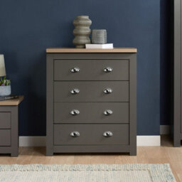 Birlea Highgate 4 Drawer Chest Dark Grey