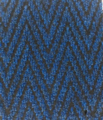Super Magnum & Magnus Entrance Matting By Remland (Chevron Blue & Black, 2M X 2M) - image 1