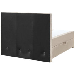 Beliani Divan Bed With Storage Fabric Major 120 X 200 Cm (Eu Small Double) Taupe - thumbnail 7