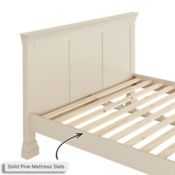 The Furniture Market Wilmslow Dove Grey Painted 4Ft 6In Double Size Panel Bed - thumbnail 8