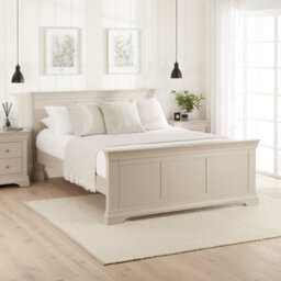 The Furniture Market Wilmslow Dove Grey Painted 4Ft 6In Double Size Panel Bed - thumbnail 2