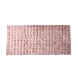 Living And Home Pink Thickened Faux Rabbit Fur Knitted Sofa Cushion Cover/sofa Throw, 180Cm W X 90Cm D - thumbnail 4