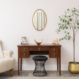 Melody Maison Gold Oval Metal Framed Wall Mirror - 60Cm X 40Cm - thumbnail 7