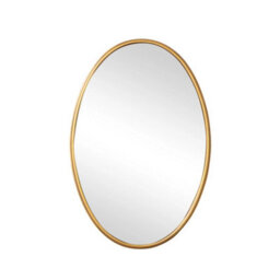 Melody Maison Gold Oval Metal Framed Wall Mirror - 60Cm X 40Cm - thumbnail 9