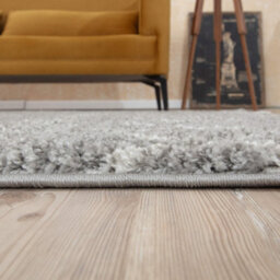 The Rugs Moroccan Shaggy Rugs And Runners Soft Fluffy Wavy Trellis Design High Pile Grey And Ivory Living Room Kitchen Hallway 810 - thumbnail 6