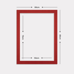 Ak Frames 80X60Cm Crimson Picture Mounts To Fit 70X50Cm Aperture Size - Mount Board Only (No Frame Included) - thumbnail 3