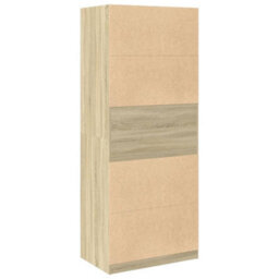 Vidaxl Wardrobe Sonoma Oak 80X50X200 Cm Engineered Wood - thumbnail 6