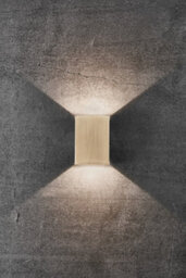 Nordlux Fold Outdoor Brass Wall Light Coastal/marine Safe Brass,mains Led - thumbnail 3
