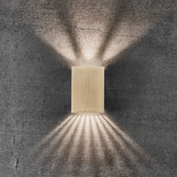Nordlux Fold Outdoor Brass Wall Light Coastal/marine Safe Brass,mains Led
