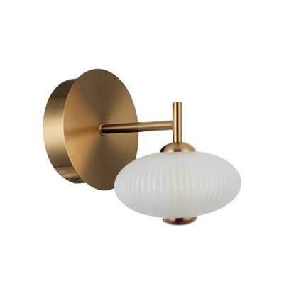 Luminosa Lighting Luminosa Nico Globe Wall Lights Black, Gold 3000K Warm White - image 1