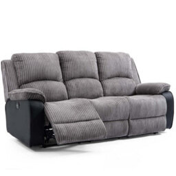 More4Homes Postana Electric Recliner Jumbo Cord 1+2+3 Seater Sofa Set (Grey) - thumbnail 3