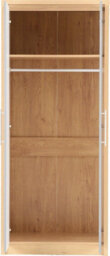 Seconique Seville 2 Door Wardrobe In Oak And Grey Sheen Finish - thumbnail 2